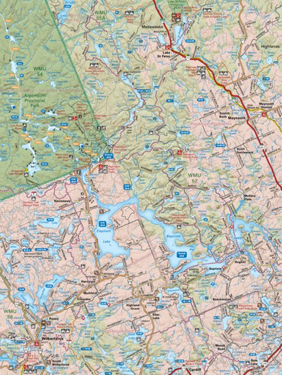 Backroad Mapbooks CCON54 Wilberforce - Cottage Country Ontario Topo bundle exclusive