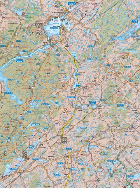 Backroad Mapbooks CCON58 Calabogie - Cottage Country Ontario Topo digital map