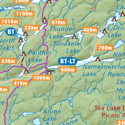 Backroad Mapbooks CCON70 West Gate – Algonquin Park - Cottage Country Ontario Topo digital map