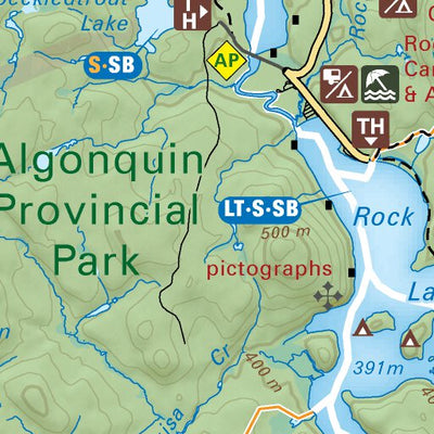 Backroad Mapbooks CCON71 East Gate – Algonquin Park - Cottage Country Ontario Topo digital map