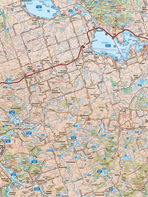Backroad Mapbooks CCON74 Killaloe - Cottage Country Ontario Topo bundle exclusive
