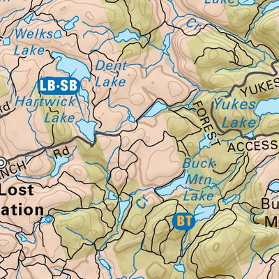 Backroad Mapbooks CCON74 Killaloe - Cottage Country Ontario Topo digital map