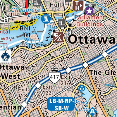 Backroad Mapbooks CCON79 Ottawa Hull - Cottage Country Ontario Topo digital map