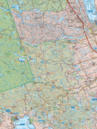 Backroad Mapbooks CCON93 Petawawa - Cottage Country Ontario Topo digital map