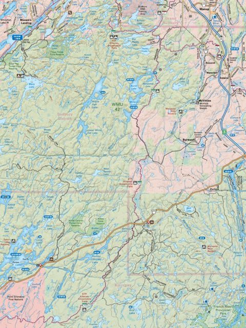 Backroad Mapbooks CCON96 Burwash - Cottage Country Ontario Topo bundle exclusive