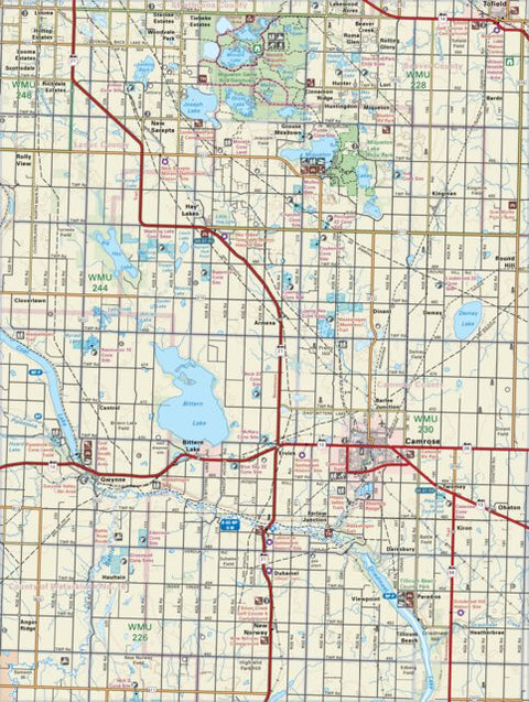 Backroad Mapbooks CEAB 32 Camrose - Central Alberta Topo digital map