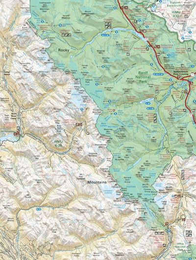 Backroad Mapbooks CEAB01 Saskatchewan River Crossing – Central Alberta Topo digital map