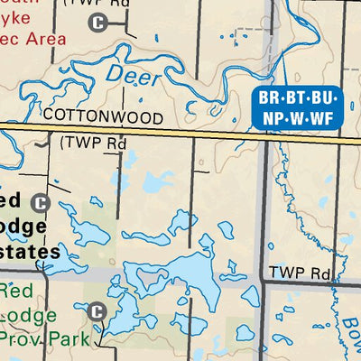 Backroad Mapbooks CEAB05 Innisfail - Central Alberta Topo digital map