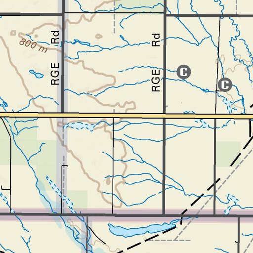 CEAB09 Coronation - Central Alberta Topo Map by Backroad Mapbooks ...