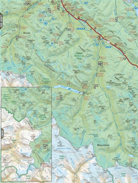 Backroad Mapbooks CEAB12 Athabasca Pass - Central Alberta Topo digital map