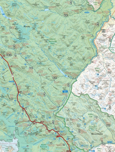 Backroad Mapbooks CEAB13 White Goat Wilderness Area - Central Alberta Topo digital map