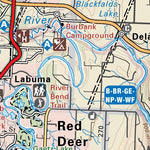 Backroad Mapbooks CEAB18 Red Deer - Central Alberta Topo digital map