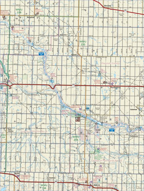 Backroad Mapbooks CEAB20 Forestburg - Central Alberta Topo digital map