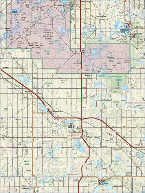 Backroad Mapbooks CEAB22 Czar - Central Alberta Topo digital map