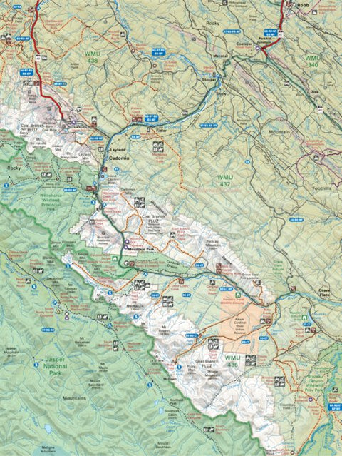 Backroad Mapbooks CEAB26 Cadomin-Coalspur - Central Alberta Topo digital map