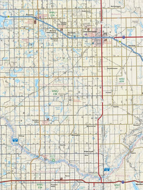 Backroad Mapbooks CEAB36 Lloydminster - Central Alberta Topo digital map