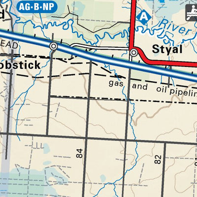 Backroad Mapbooks CEAB43 Chip Lake - Central Alberta Topo digital map