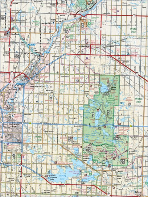Backroad Mapbooks CEAB46 Elk Island National Park - Central Alberta Topo digital map
