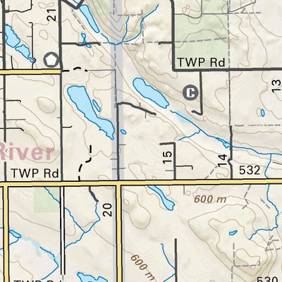 Backroad Mapbooks CEAB50 Marwayne - Central Alberta Topo digital map