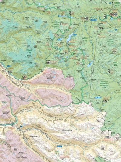 Backroad Mapbooks CEAB51 Kakwa Falls - Central Alberta Topo digital map