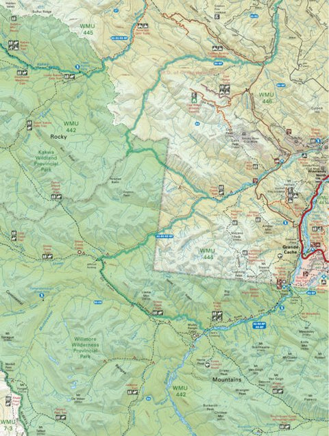 Backroad Mapbooks CEAB52 Grande Cache - Central Alberta Topo digital map