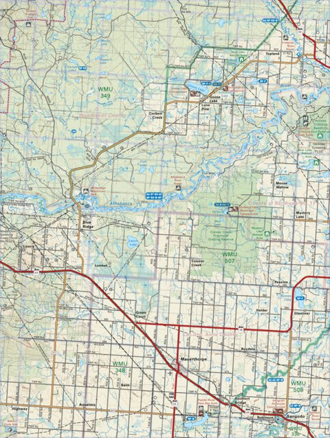Backroad Mapbooks CEAB58 Mayerthorpe - Central Alberta Topo digital map