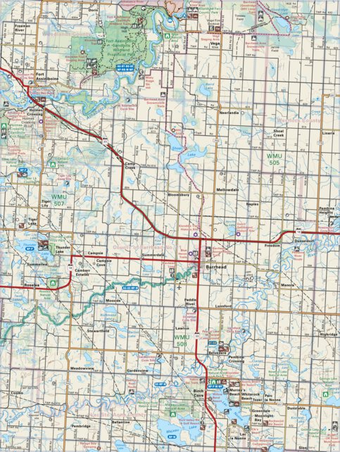 CEAB59 Barrhead - Central Alberta Topo Map by Backroad Mapbooks ...