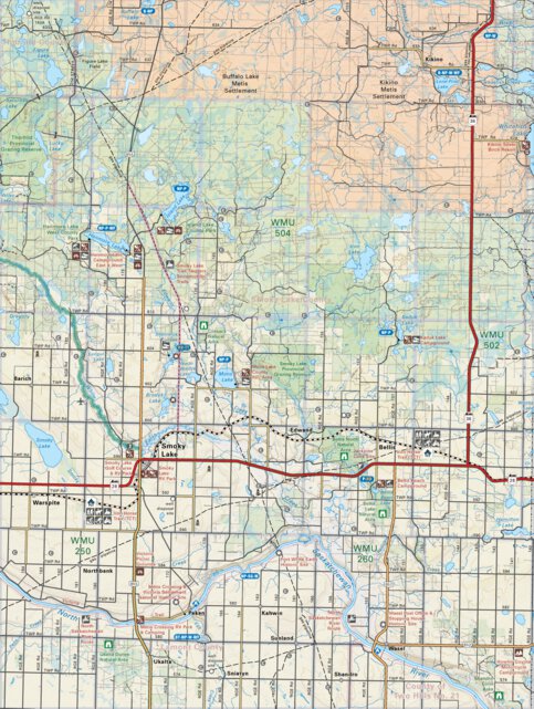 Ceab62 Smoky Lake - Central Alberta Topo Map By Backroad Mapbooks 