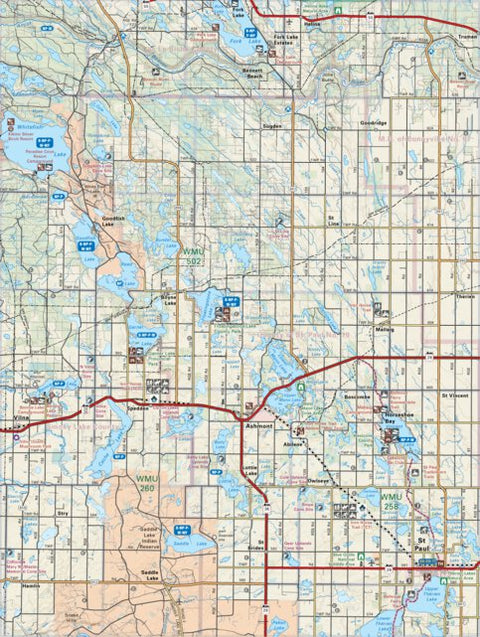 Backroad Mapbooks CEAB63 St Paul - Central Alberta Topo digital map