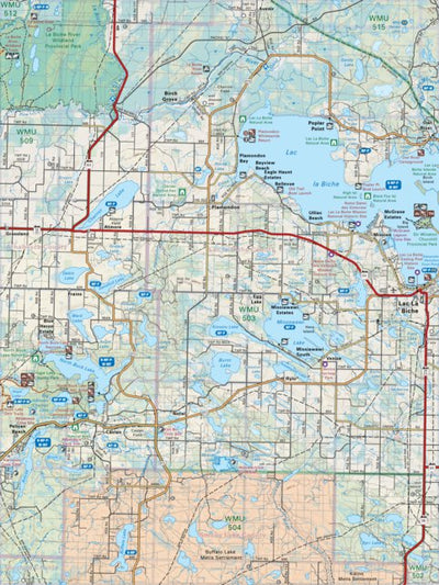 CEAB66 Lac La Biche - Central Alberta Topo Map by Backroad Mapbooks