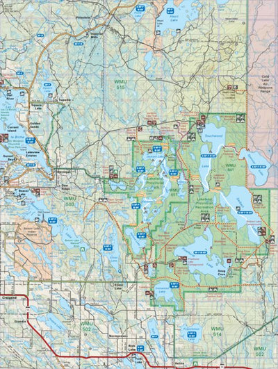 Backroad Mapbooks CEAB67 Lakeland Provincial Park - Central Alberta Topo digital map