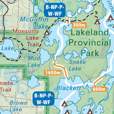 Backroad Mapbooks CEAB67 Lakeland Provincial Park - Central Alberta Topo digital map