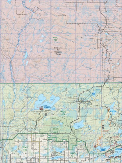 Backroad Mapbooks CEAB68 Wolf Lake - Central Alberta Topo digital map