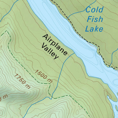Backroad Mapbooks Cold Fish Lake - Spatsizi Plateau BC Park Adventure Map digital map