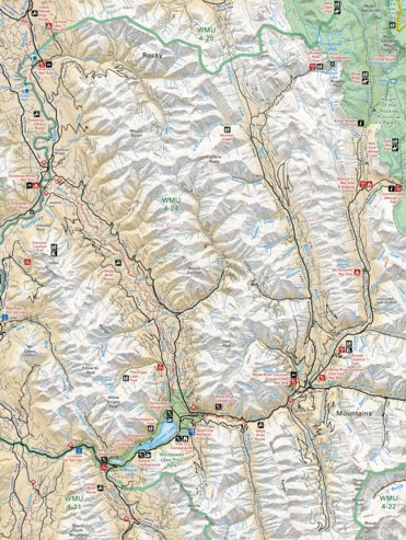 Backroad Mapbooks CRCR01 Whiteswan Lake - Canadian Rockies Topo bundle exclusive