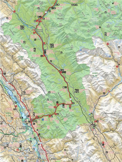 Backroad Mapbooks CRCR04 Radium Hot Springs - Canadian Rockies Topo bundle exclusive