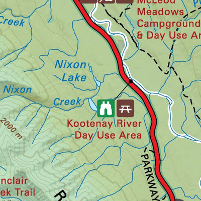 Backroad Mapbooks CRCR04 Radium Hot Springs - Canadian Rockies Topo digital map