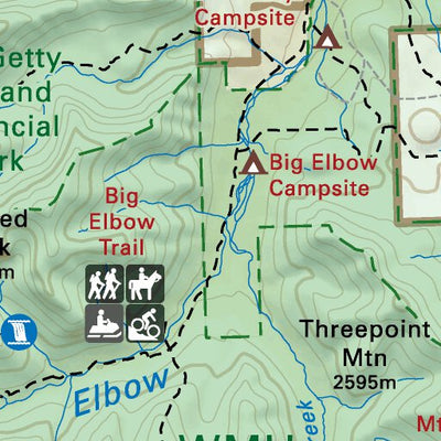 Backroad Mapbooks CRCR06 Elbow River - Canadian Rockies Topo digital map