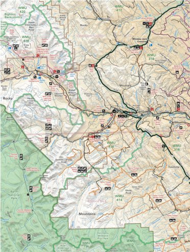 Backroad Mapbooks CRCR15 Panther River - Canadian Rockies Topo bundle exclusive