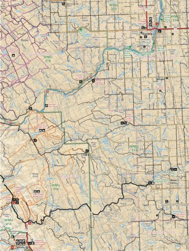 Backroad Mapbooks CRCR16 Sundre - Canadian Rockies Topo bundle exclusive