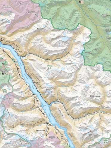 Backroad Mapbooks CRCR22 Canoe Reach - Canadian Rockies Topo bundle exclusive