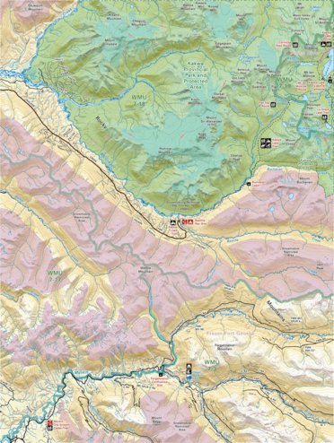 Backroad Mapbooks CRCR39 Morkill River - Canadian Rockies Topo bundle exclusive