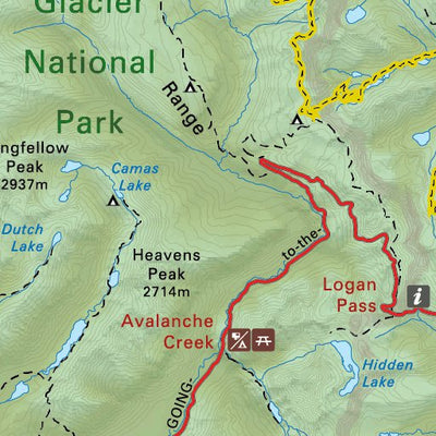 Backroad Mapbooks Glacier National Park USA - Backroad Mapbooks digital map