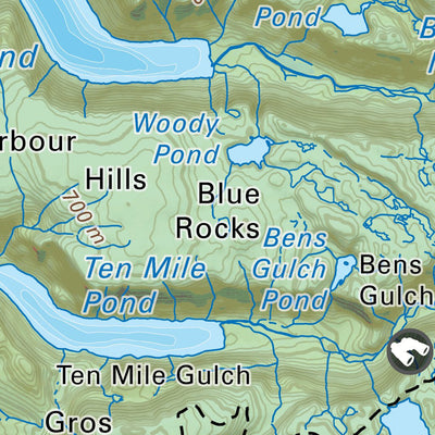 Backroad Mapbooks Gros Morne National Park Map - Newfoundland and Labrador digital map