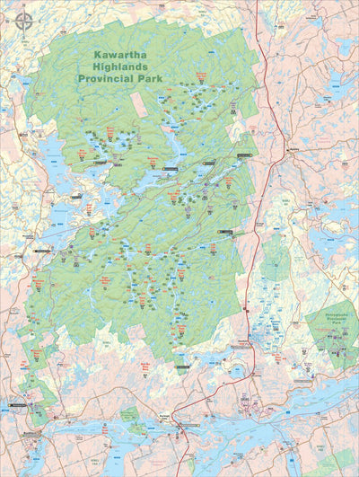 Backroad Mapbooks Kawartha Highlands Park Ontario Park Adventure Map digital map