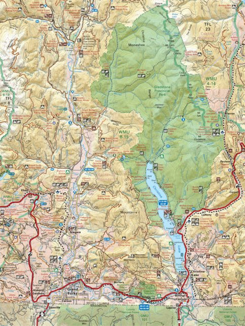 Backroad Mapbooks KRBC01 Grand Forks - Kootenay Rockies BC Topo-2023 digital map