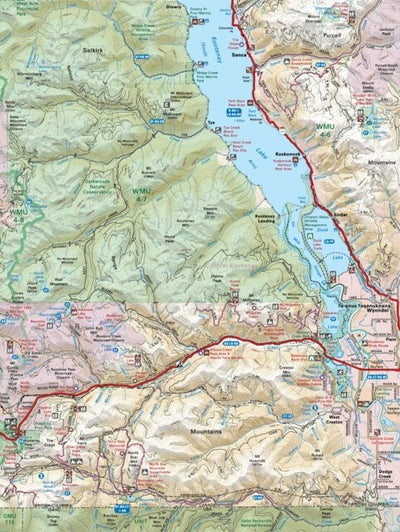 Backroad Mapbooks KRBC04 Darkwoods Nature Conservancy - Kootenay Rockies BC Topo-2023 digital map