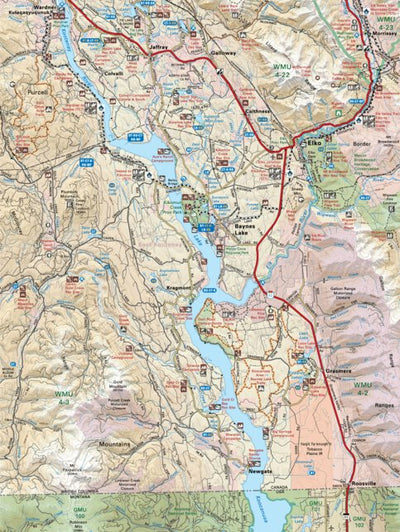 Backroad Mapbooks KRBC07 Lake Koocanusa - Kootenay Rockies BC Topo-2023 digital map