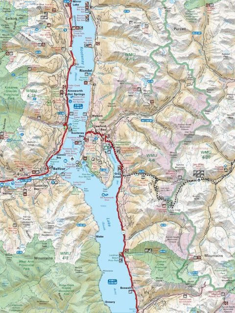 Backroad Mapbooks KRBC13 Balfour - Kootenay Rockies BC Topo-2023 digital map