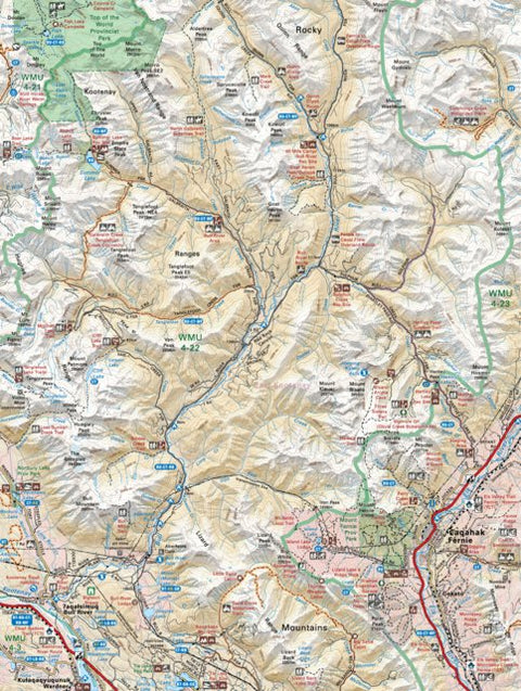 Backroad Mapbooks KRBC16 Fernie - Kootenay Rockies BC Topo-2023 digital map